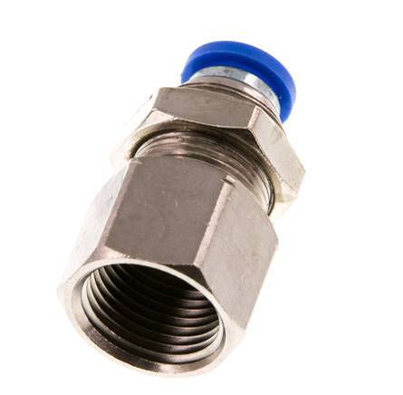8mm x G3/8'' Messing/PA 66 Insteekfitting Binnendraad Schotdoorvoer NBR [2 Stuks]