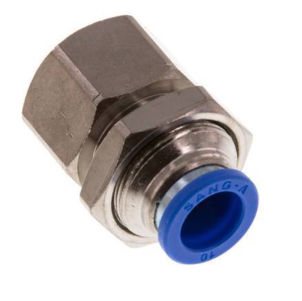 10mm x G3/8'' Messing/PA 66 Insteekfitting Binnendraad Schotdoorvoer NBR