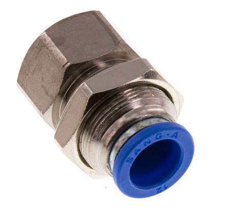 12mm x G3/8'' Messing/PA 66 Insteekfitting Binnendraad Schotdoorvoer NBR