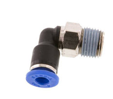 4mm x R1/8'' 90 graden L-verbinding Messing/PA 66 Insteekfitting buitendraad Kort Draaibaar NBR [5 Stuks]