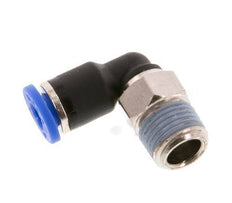 4mm x R1/8'' 90 graden L-verbinding Messing/PA 66 Insteekfitting buitendraad Kort Draaibaar NBR [5 Stuks]