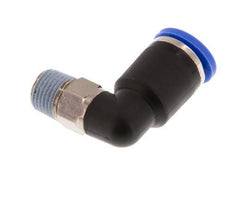 8mm x R1/8'' 90 graden L-verbinding Messing/PA 66 Insteekfitting Buitendraad Kort Draaibaar NBR [2 Stuks]