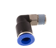 8mm x R1/8'' 90 graden L-verbinding Messing/PA 66 Insteekfitting Buitendraad Kort Draaibaar NBR [2 Stuks]