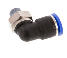 10mm x R1/8'' 90 graden L-verbinding Messing/PA 66 Insteekfitting Buitendraad Kort Draaibaar NBR [2 Stuks]