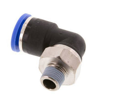10mm x R1/8'' 90 graden L-verbinding Messing/PA 66 Insteekfitting Buitendraad Kort Draaibaar NBR [2 Stuks]