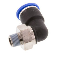 10mm x R1/8'' 90 graden L-verbinding Messing/PA 66 Insteekfitting Buitendraad Kort Draaibaar NBR [2 Stuks]