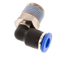 6mm x R1/4'' 90 graden L-verbinding Messing/PA 66 Insteekfitting Buitendraad Kort Draaibaar NBR [2 Stuks]