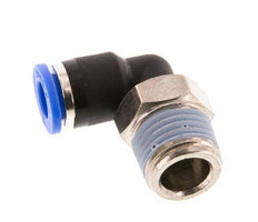 6mm x R1/4'' 90 graden L-verbinding Messing/PA 66 Insteekfitting Buitendraad Kort Draaibaar NBR [2 Stuks]