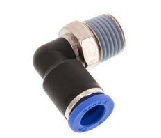 8mm x R1/4'' 90 graden L-verbinding Messing/PA 66 Insteekfitting Buitendraad Kort Draaibaar NBR [2 Stuks]