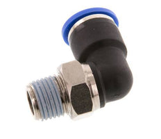 10mm x R1/4'' 90 graden L-verbinding Messing/PA 66 Insteekfitting Buitendraad Kort Draaibaar NBR [2 Stuks]