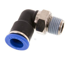 10mm x R1/4'' 90 graden L-verbinding Messing/PA 66 Insteekfitting Buitendraad Kort Draaibaar NBR [2 Stuks]
