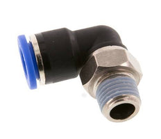 10mm x R1/4'' 90 graden L-verbinding Messing/PA 66 Insteekfitting Buitendraad Kort Draaibaar NBR [2 Stuks]