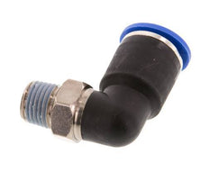 12mm x R1/4'' 90deg Elbow Push-in Fitting with Male Threads Brass/PA 66 NBR Short Sleeve Rotatable [2 Pieces]
