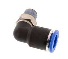 12mm x R1/4'' 90deg Elbow Push-in Fitting with Male Threads Brass/PA 66 NBR Short Sleeve Rotatable [2 Pieces]