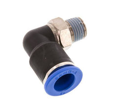 12mm x R1/4'' 90deg Elbow Push-in Fitting with Male Threads Brass/PA 66 NBR Short Sleeve Rotatable [2 Pieces]