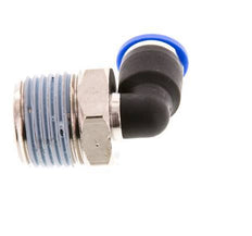 6mm x R3/8'' 90 graden L-verbinding Messing/PA 66 Insteekfitting Buitendraad Kort Draaibaar NBR [2 Stuks]