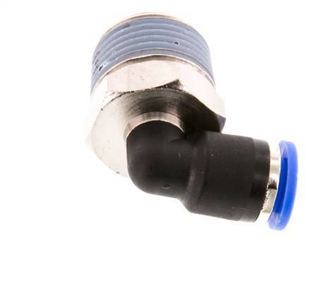 6mm x R3/8'' 90 graden L-verbinding Messing/PA 66 Insteekfitting Buitendraad Kort Draaibaar NBR [2 Stuks]