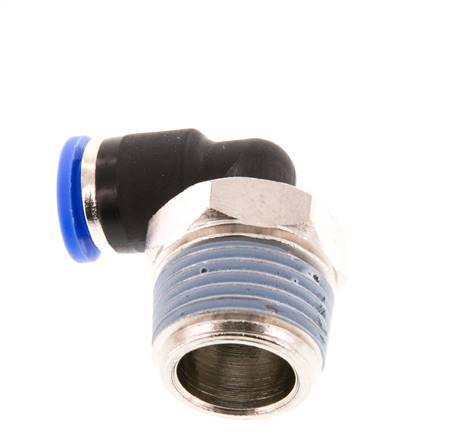 6mm x R3/8'' 90 graden L-verbinding Messing/PA 66 Insteekfitting Buitendraad Kort Draaibaar NBR [2 Stuks]