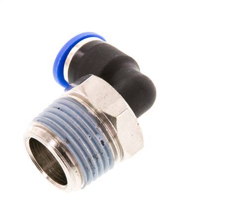 6mm x R3/8'' 90 graden L-verbinding Messing/PA 66 Insteekfitting Buitendraad Kort Draaibaar NBR [2 Stuks]