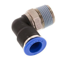 10mm x R3/8'' 90 graden L-verbinding Messing/PA 66 Insteekfitting Buitendraad Kort Draaibaar NBR [2 Stuks]