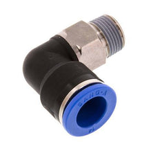 14mm x R3/8'' 90 graden L-verbinding Messing/PA 66 Insteekfitting Buitendraad Kort Draaibaar NBR