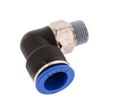 16mm x R3/8'' 90 graden L-verbinding Messing/PA 66 Insteekfitting Buitendraad Kort Draaibaar NBR