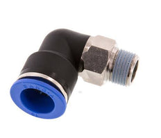 16mm x R3/8'' 90 graden L-verbinding Messing/PA 66 Insteekfitting Buitendraad Kort Draaibaar NBR