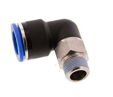16mm x R3/8'' 90 graden L-verbinding Messing/PA 66 Insteekfitting Buitendraad Kort Draaibaar NBR