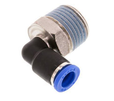 8mm x R1/2'' 90 graden L-verbinding Messing/PA 66 Insteekfitting Buitendraad Kort Draaibaar NBR [2 Stuks]