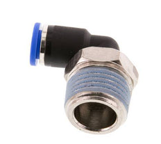 8mm x R1/2'' 90 graden L-verbinding Messing/PA 66 Insteekfitting Buitendraad Kort Draaibaar NBR [2 Stuks]