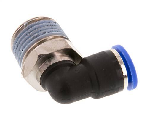 10mm x R1/2'' 90 graden L-verbinding Messing/PA 66 Insteekfitting Buitendraad Kort Draaibaar NBR [2 Stuks]
