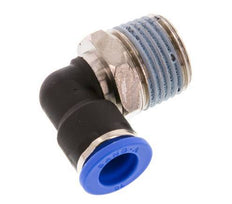 10mm x R1/2'' 90 graden L-verbinding Messing/PA 66 Insteekfitting Buitendraad Kort Draaibaar NBR [2 Stuks]