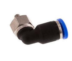 3mm x M 3 90deg Elbow Push-in Fitting with Male Threads Brass/PA 66 NBR Short Sleeve Rotatable [2 Pieces]