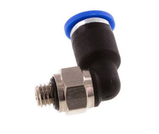 3mm x M 5 90 graden L-verbinding Messing/PA 66 Insteekfitting buitendraad Kort Draaibaar NBR [5 Stuks]