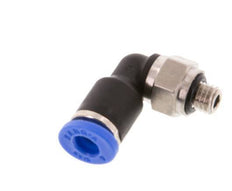 4mm x M 5 90 graden L-verbinding Messing/PA 66 Insteekfitting Buitendraad Kort Draaibaar NBR [2 Stuks]