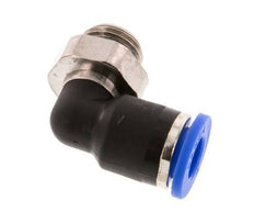 6mm x G1/8'' 90 graden L-verbinding Messing/PA 66 Insteekfitting Buitendraad Kort Draaibaar NBR [2 Stuks]