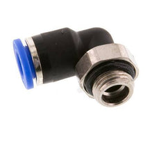 6mm x G1/8'' 90 graden L-verbinding Messing/PA 66 Insteekfitting Buitendraad Kort Draaibaar NBR [2 Stuks]