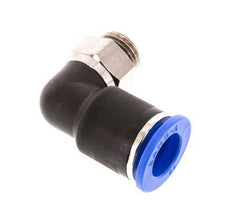 12mm x G1/4'' 90deg Elbow Push-in Fitting with Male Threads Brass/PA 66 NBR Short Sleeve Rotatable [2 Pieces]