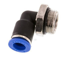 8mm x G3/8'' 90 graden L-verbinding Messing/PA 66 Insteekfitting Buitendraad Kort Draaibaar NBR [2 Stuks]