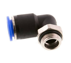 12mm x G3/8'' 90 graden L-verbinding Messing/PA 66 Insteekfitting Buitendraad Kort Draaibaar NBR [2 Stuks]