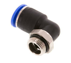 12mm x G3/8'' 90 graden L-verbinding Messing/PA 66 Insteekfitting Buitendraad Kort Draaibaar NBR [2 Stuks]