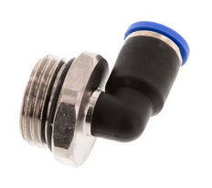 8mm x G1/2'' 90deg Elbow Push-in Fitting with Male Threads Brass/PA 66 NBR Short Sleeve Rotatable [2 Pieces]