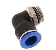 14mm x G1/2'' 90 graden L-verbinding Messing/PA 66 Insteekfitting Buitendraad Kort Draaibaar NBR