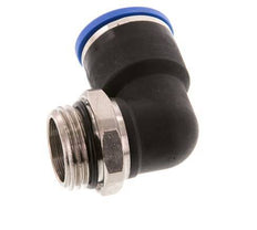 14mm x G1/2'' 90 graden L-verbinding Messing/PA 66 Insteekfitting Buitendraad Kort Draaibaar NBR