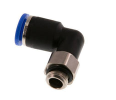 8mm x G1/8'' 90 graden L-verbinding Messing/PA 66 Insteekfitting Buitendraad Draaibaar NBR [2 Stuks]