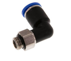 8mm x G1/8'' 90 graden L-verbinding Messing/PA 66 Insteekfitting Buitendraad Draaibaar NBR [2 Stuks]