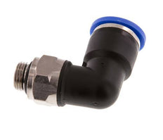10mm x G1/8'' 90 graden L-verbinding Messing/PA 66 Insteekfitting Buitendraad Draaibaar NBR [2 Stuks]