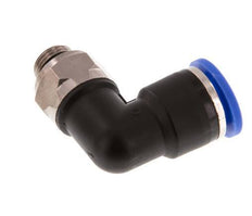 10mm x G1/8'' 90 graden L-verbinding Messing/PA 66 Insteekfitting Buitendraad Draaibaar NBR [2 Stuks]