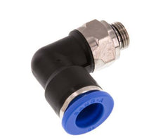 10mm x G1/8'' 90 graden L-verbinding Messing/PA 66 Insteekfitting Buitendraad Draaibaar NBR [2 Stuks]