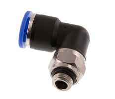 10mm x G1/8'' 90 graden L-verbinding Messing/PA 66 Insteekfitting Buitendraad Draaibaar NBR [2 Stuks]